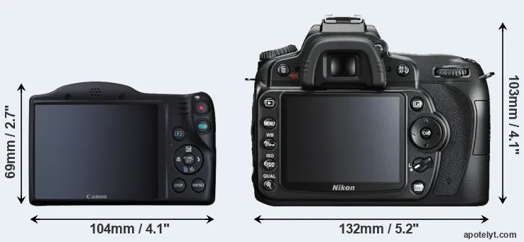 Comparison SX410 or D90 rear