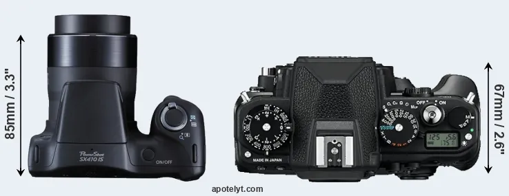Compare SX410 versus Df top