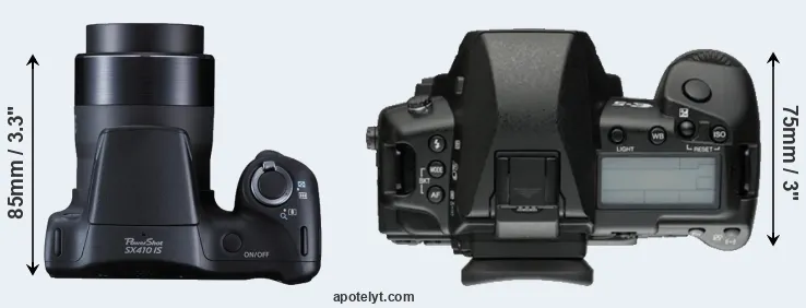 Compare SX410 versus E-5 top