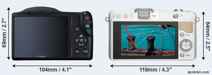 Comparison SX410 or E-PM2 rear