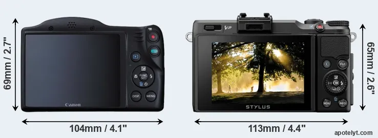 Comparison SX410 or XZ-2 rear