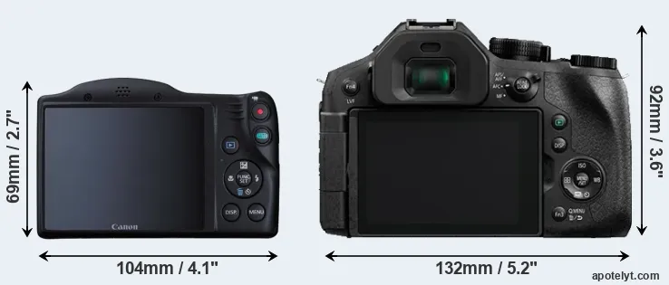 Comparison SX410 or FZ330 rear