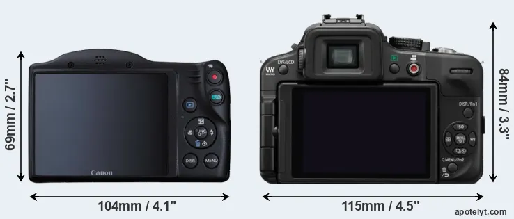 Comparison SX410 or G3 rear