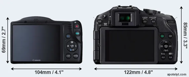 Comparison SX410 or G6 rear