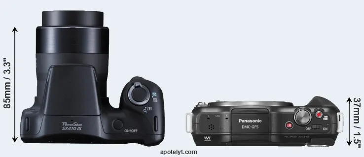 Compare SX410 versus GF5 top