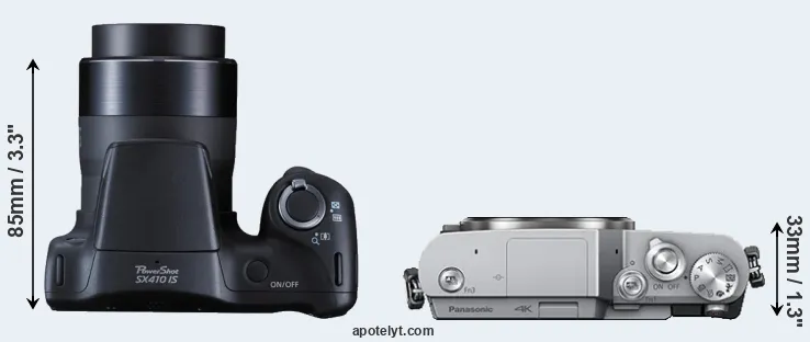 Compare SX410 versus GX800 top