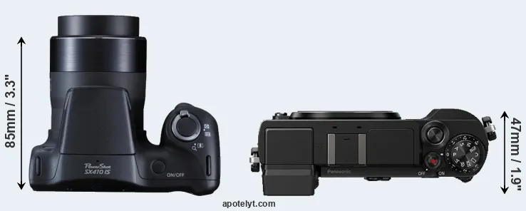 Compare SX410 versus GX9 top