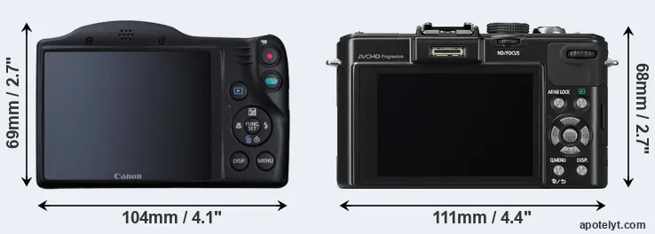 Comparison SX410 or LX7 rear