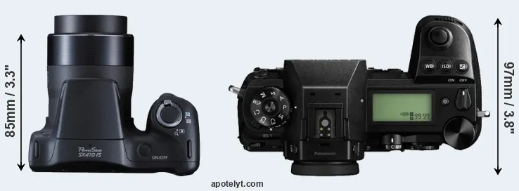 Compare SX410 versus S1 top