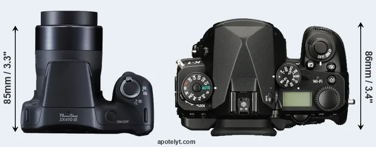 Compare SX410 versus K-1 top