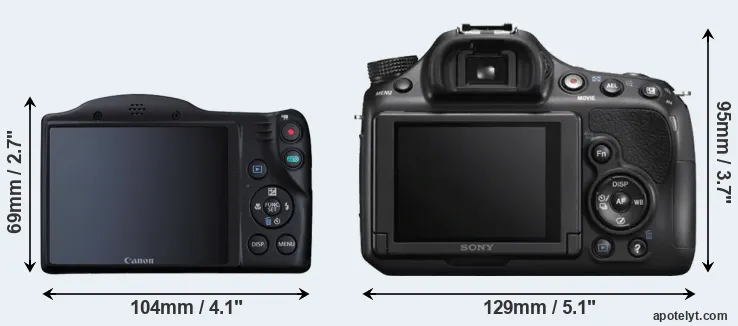 Comparison SX410 or A58 rear