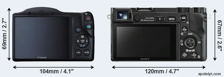 Comparison SX410 or A6000 rear