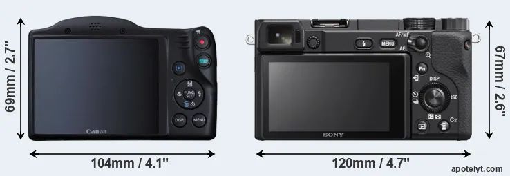 Comparison SX410 or A6400 rear