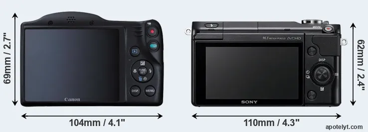 Comparison SX410 or NEX-3N rear