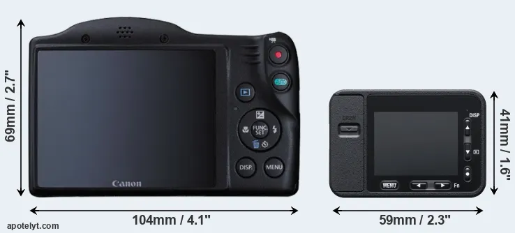 Comparison SX410 or RX0 rear