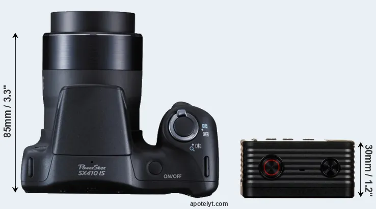 Compare SX410 versus RX0 top