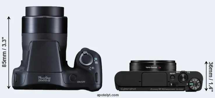Compare SX410 versus WX800 top