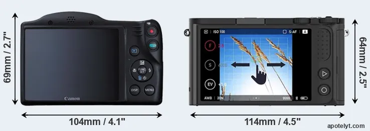 Comparison SX410 or M1 rear