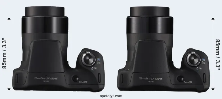 Compare SX420 versus SX430 top