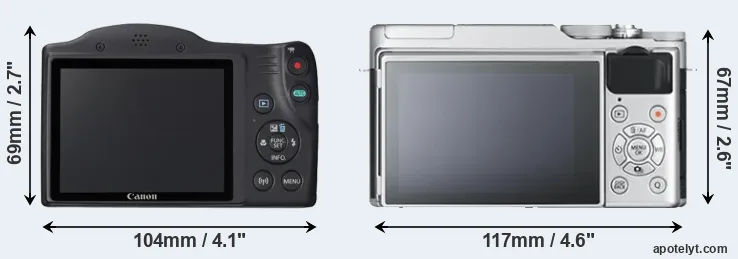 Comparison SX420 or X-A10 rear
