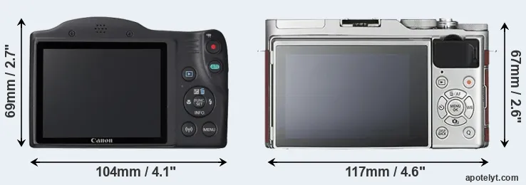Comparison SX420 or X-A3 rear