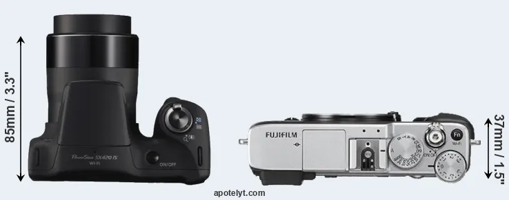 Compare SX420 versus X-E2S top