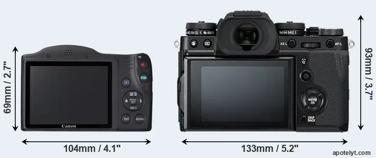 Comparison SX420 or X-T3 rear