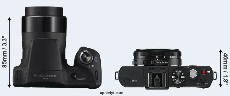 Compare SX420 versus D-LUX 6 top