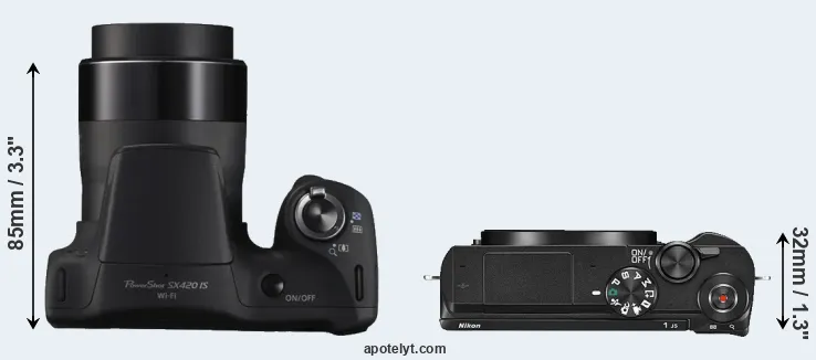 Compare SX420 versus J5 top