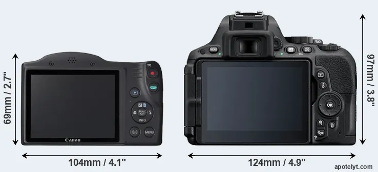 Comparison SX420 or D5500 rear