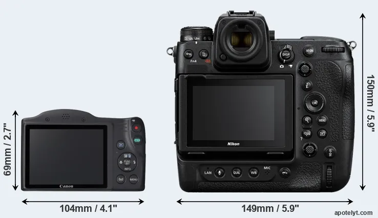 Comparison SX420 or Z9 rear