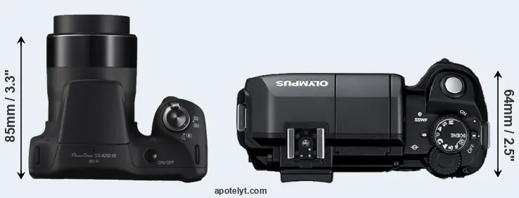 Compare SX420 versus E-300 top