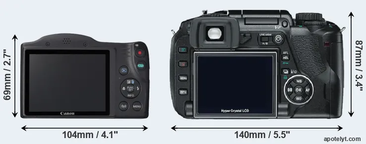 Comparison SX420 or E-330 rear