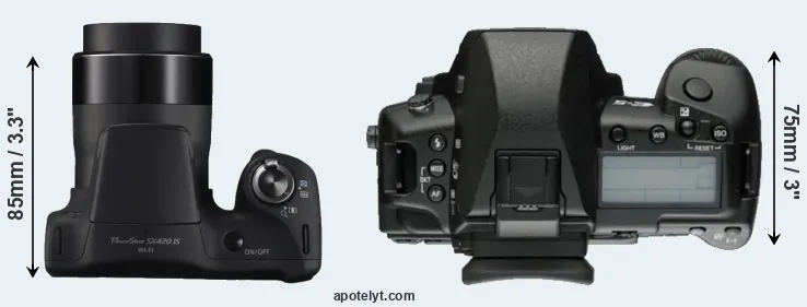 Compare SX420 versus E-5 top