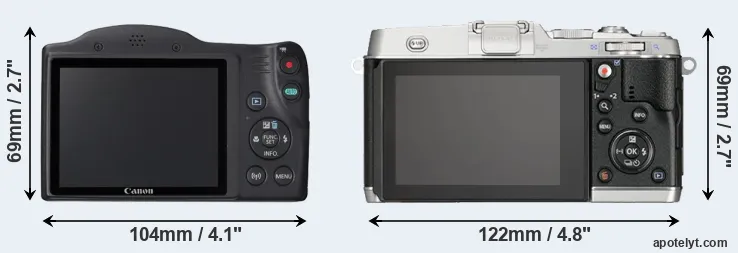 Comparison SX420 or E-P5 rear