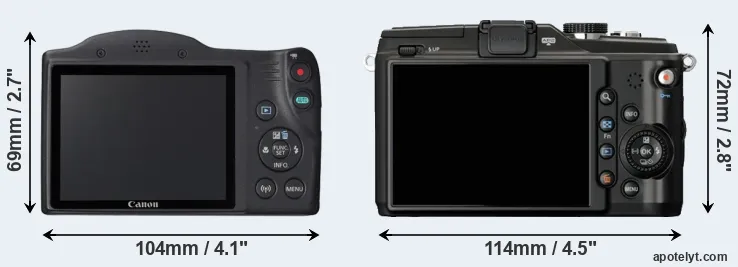 Comparison SX420 or E-PL2 rear
