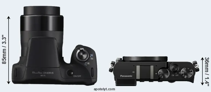 Compare SX420 versus GM5 top