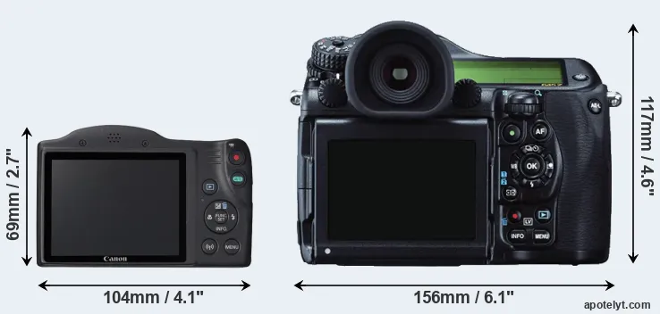 Comparison SX420 or 645Z rear