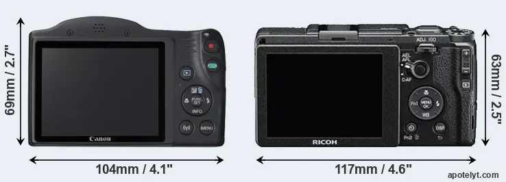 Comparison SX420 or GR II rear