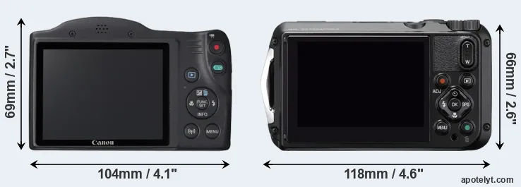 Comparison SX420 or WG-6 rear