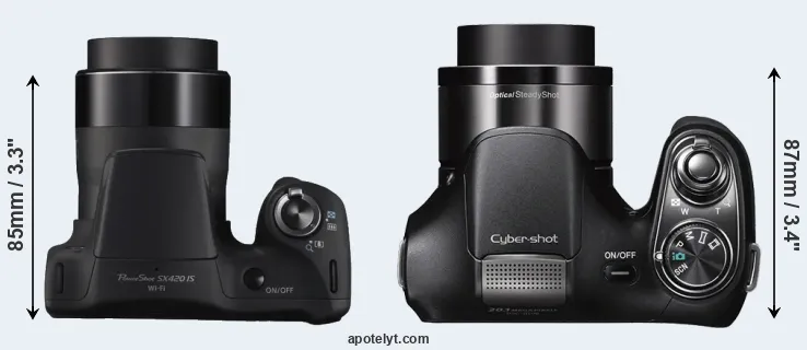 Compare SX420 versus H200 top