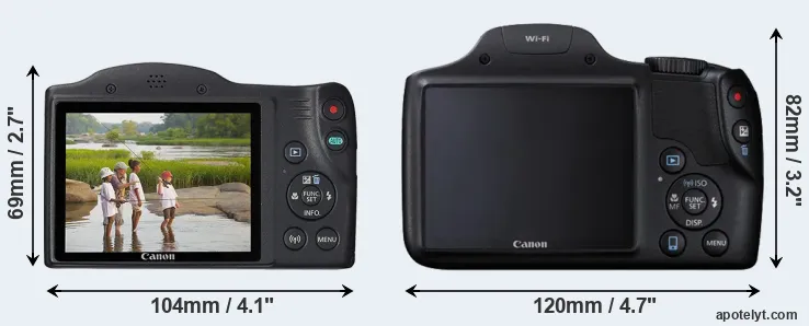 Comparison SX430 or SX530 rear