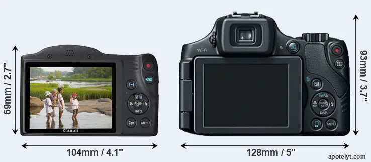 Comparison SX430 or SX60 rear