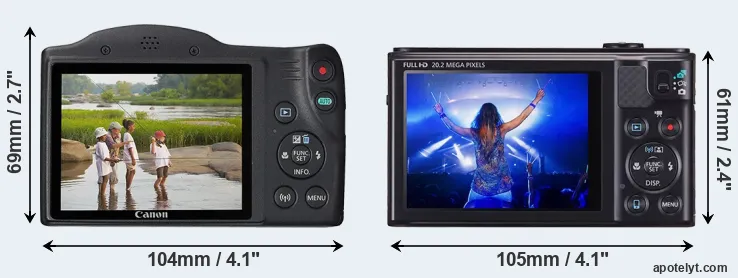Comparison SX430 or SX610 rear