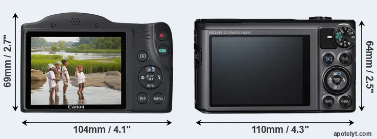 Comparison SX430 or SX720 rear