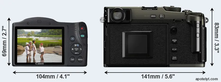 Comparison SX430 or X-Pro3 rear