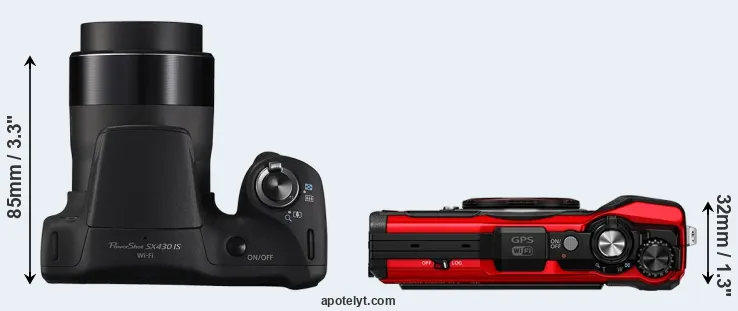 Compare SX430 versus TG-6 top