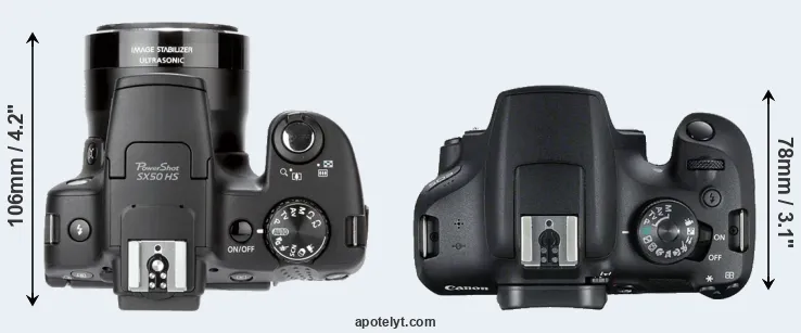 Compare SX50 versus T7 top