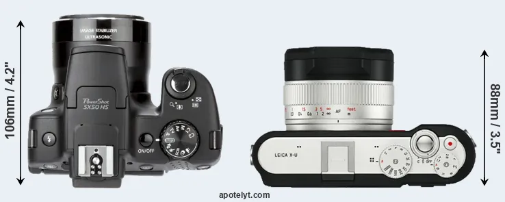 Compare SX50 versus X-U Typ 113 top