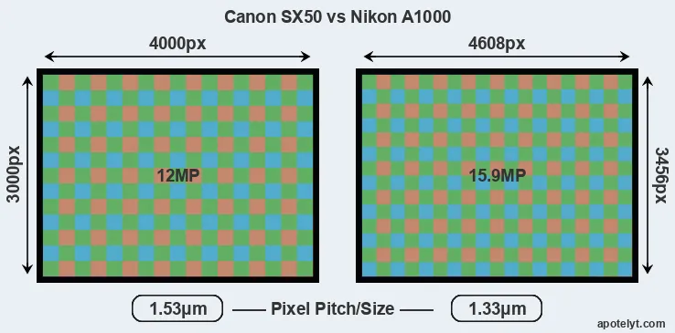 SX50 versus A1000 MP